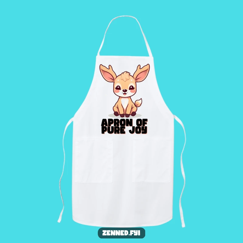 Funny Kawaii Deer Apron - Cook with Joy and Gentle Radiance