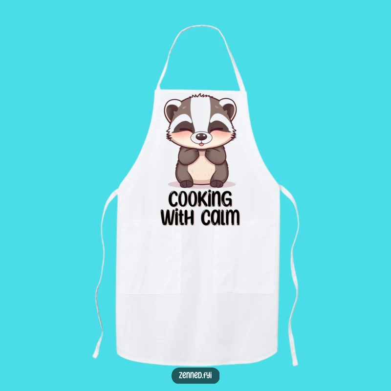 Funny Badger Chef Apron - Hilarious Deep Breath Kitchen Gift