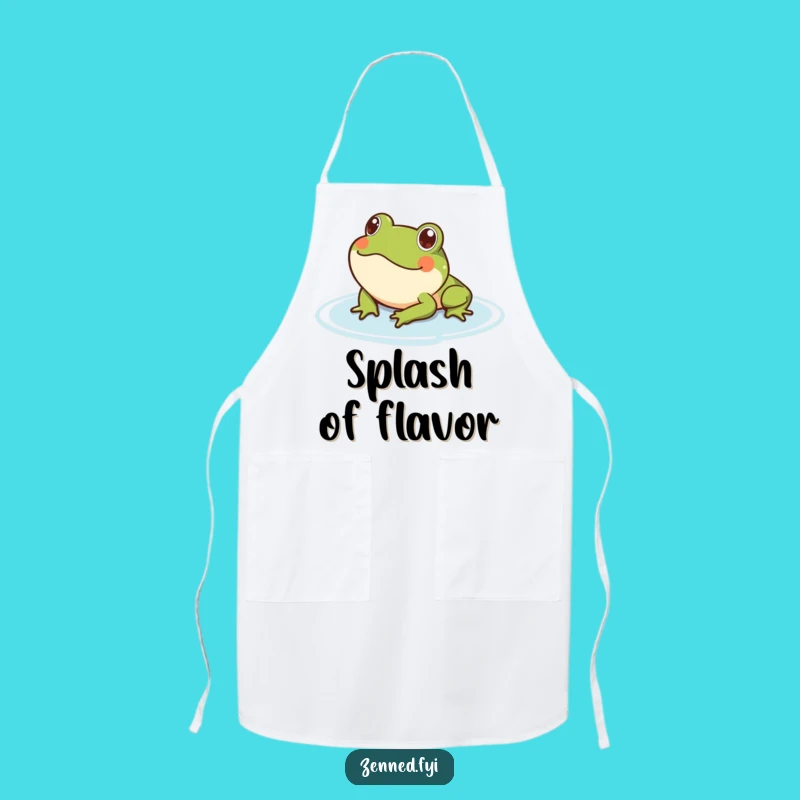 Funny Chef Frog Apron: Serene Floating Kitchen Gift