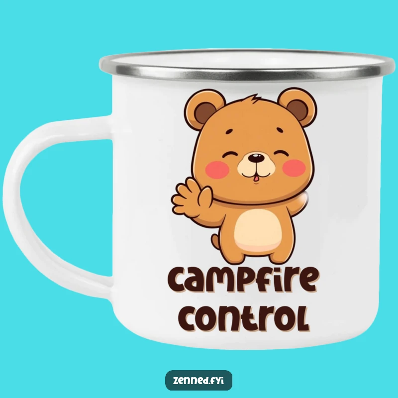 Funny Bear Camping Mug, Focused Zen Drinkware, Adventure Hilarious Gift