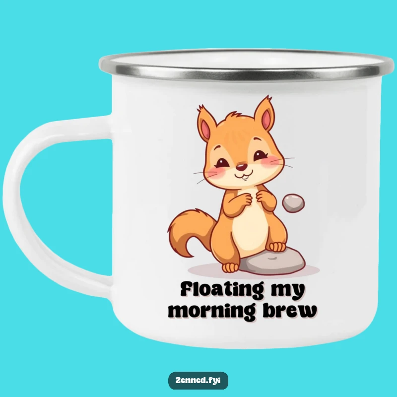 Funny Squirrel Magic Camping Mug: Brew Up Adventures & Wonder