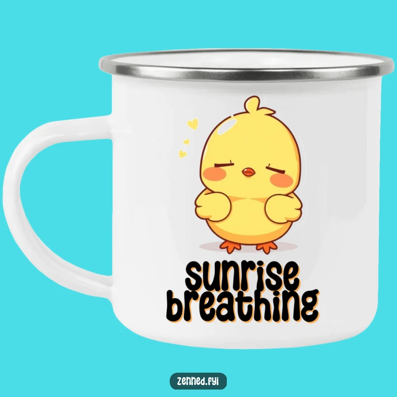 Funny Chick Camping Mug, Peaceful Zen Drinkware, Adventure Hilarious Gift