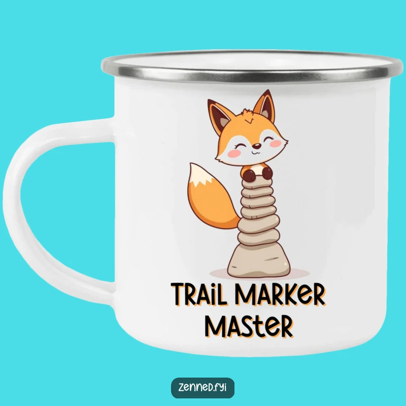 Funny Fox Campfire Mug - Outdoor Zen Companion, Perfect Gift