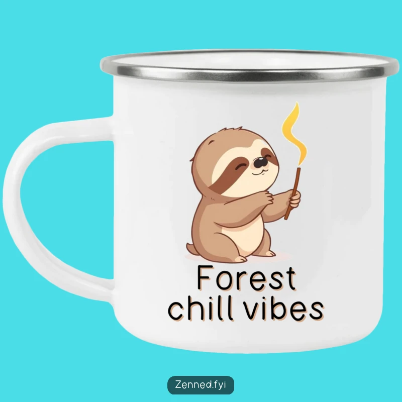 Funny Sloth Incense Camping Mug: Slow Sips for Outdoor Chill