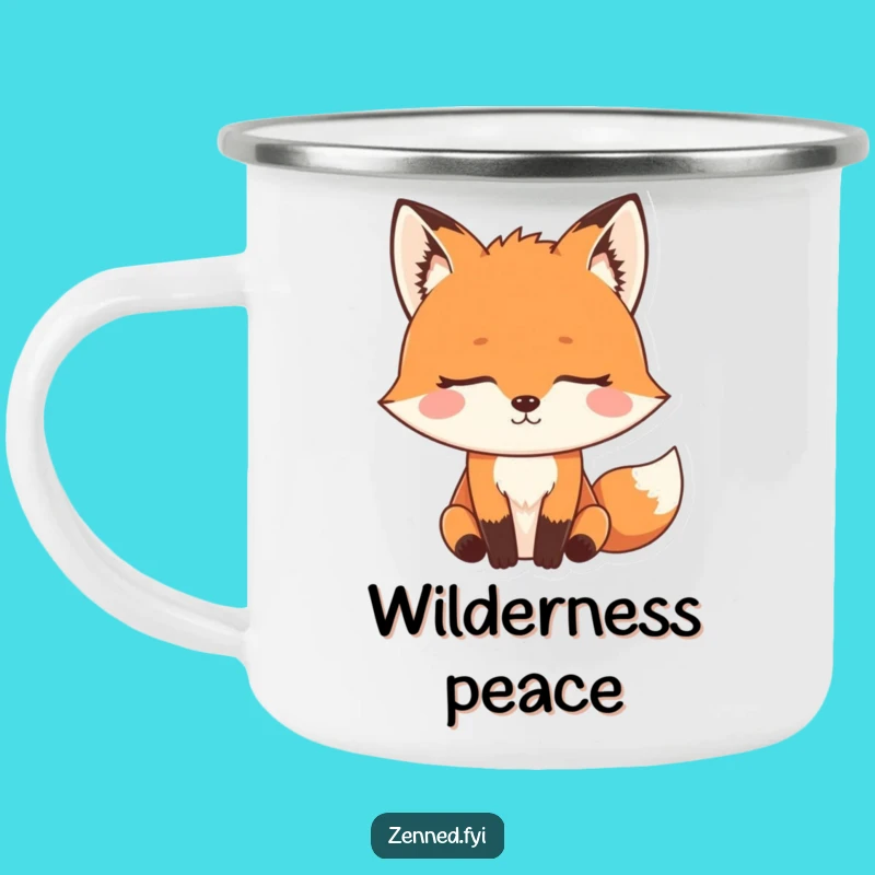 Funny Zen Fox Camping Mug: Outdoor Meditation Mug, Hilarious Adventure Gift