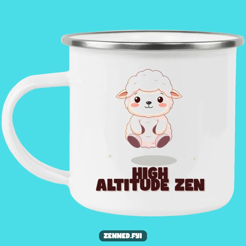 Funny Zen Sheep Camping Mug: Outdoor Meditation Mug, Hilarious Adventure Gift