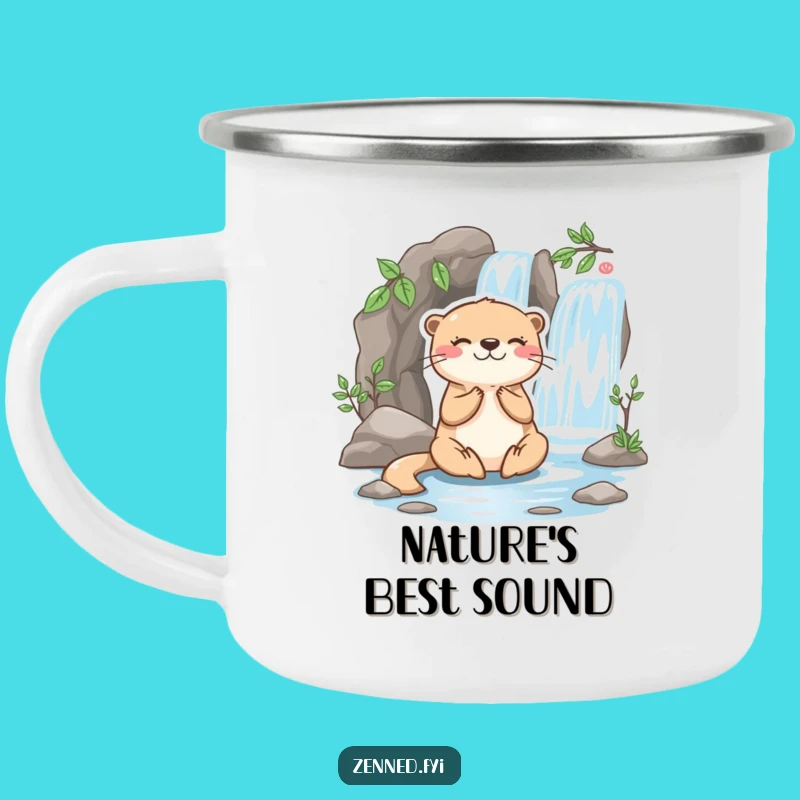 Funny Otter Meditation Camping Mug: Zen on the Go