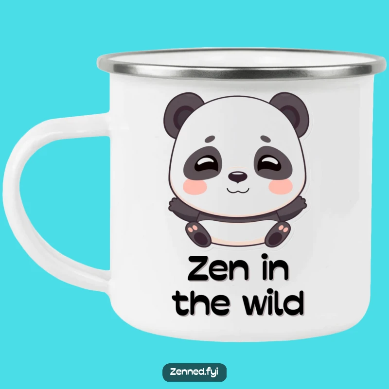 Funny Panda Breathing Camping Mug: Camp in Calm! A Great Funny Gift!