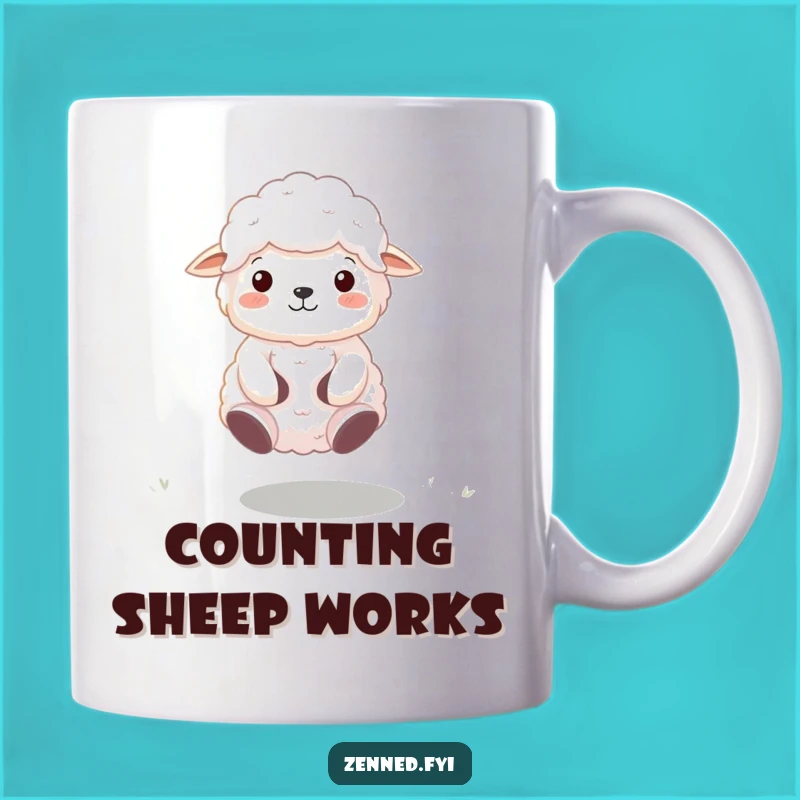 Funny Zen Sheep Mug: Floating Meditator, Hilarious Yoga Gift for Animal Lovers
