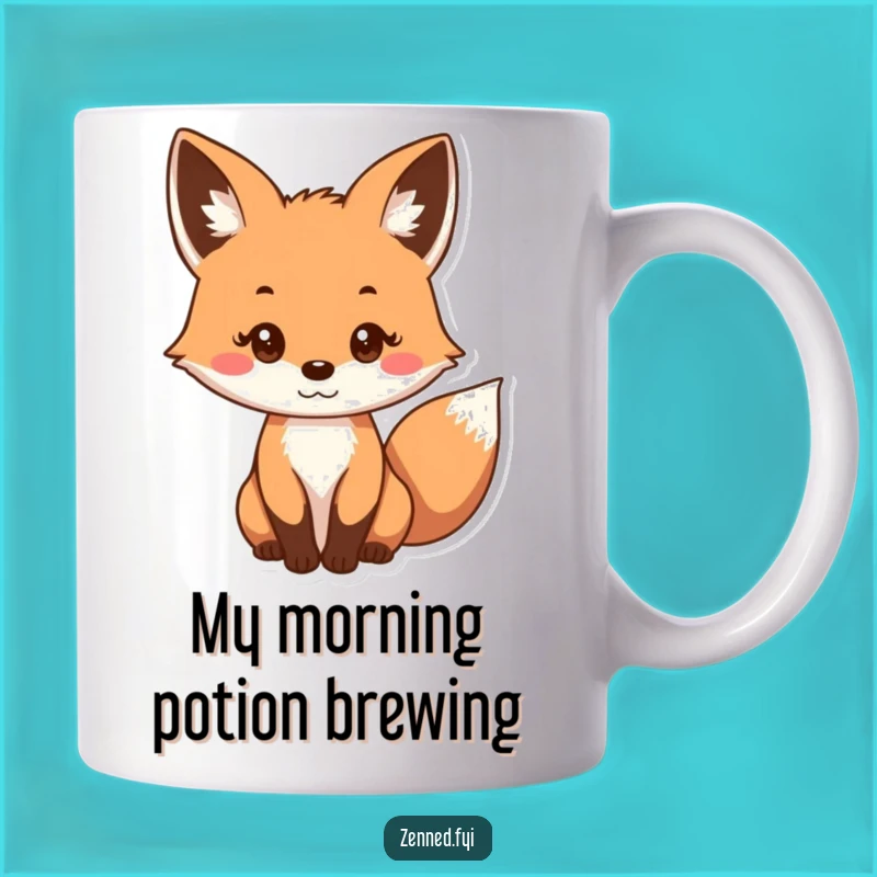 Funny Curious Fox Mug - Gentle Gaze, Perfect Gift for Fox Lovers