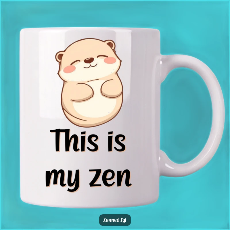 Funny Otter Smile Mug - Content & Peaceful Otter Gift