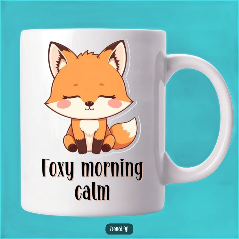 Funny Zen Fox Mug: Determined Meditator, Hilarious Yoga Gift for Clever Animals