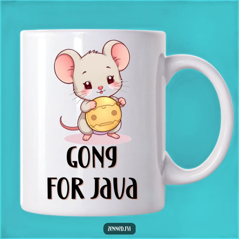 Funny Mouse Gong Mug: A Hilarious Gift for Playful Souls and Music Lovers