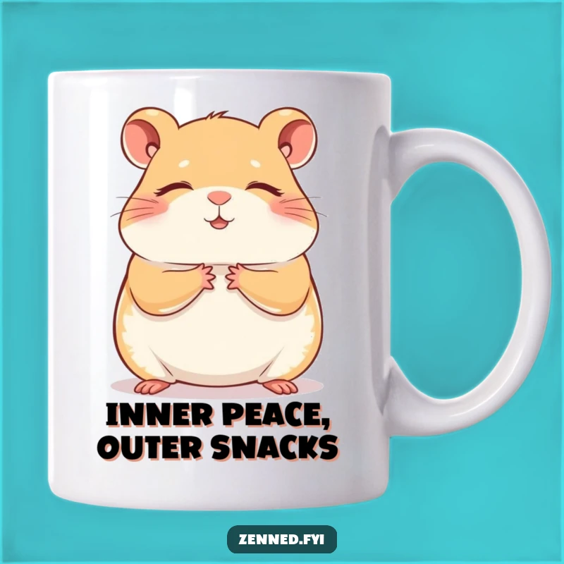 Funny Hamster Meditation Mug: Zen Pet Lover's Funny Gift