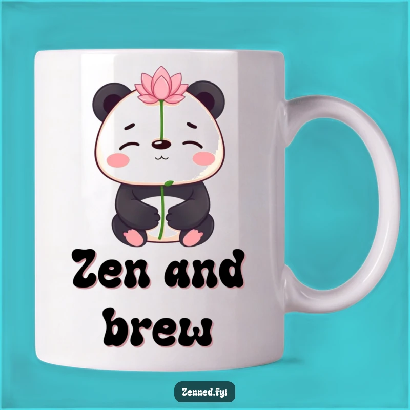 Funny Panda Lotus Mug: Serene Humor for a Peaceful Sip
