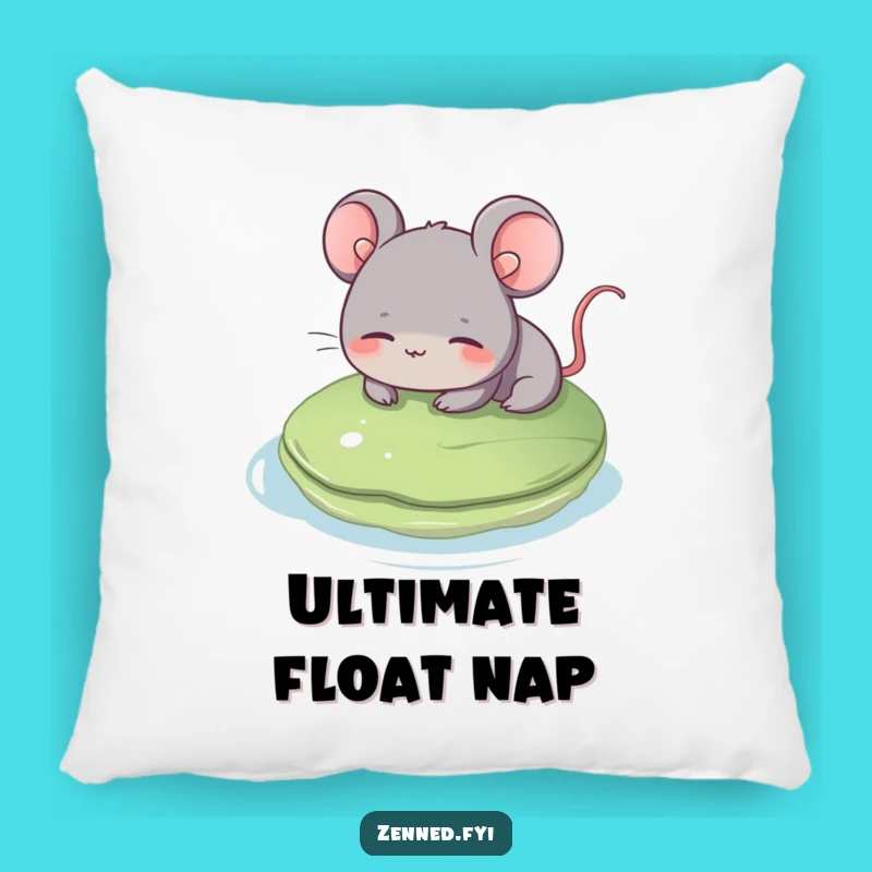 Comfortable Funny Grey Mouse Pillow - Cozy Accent for a Relaxed, Peaceful Home