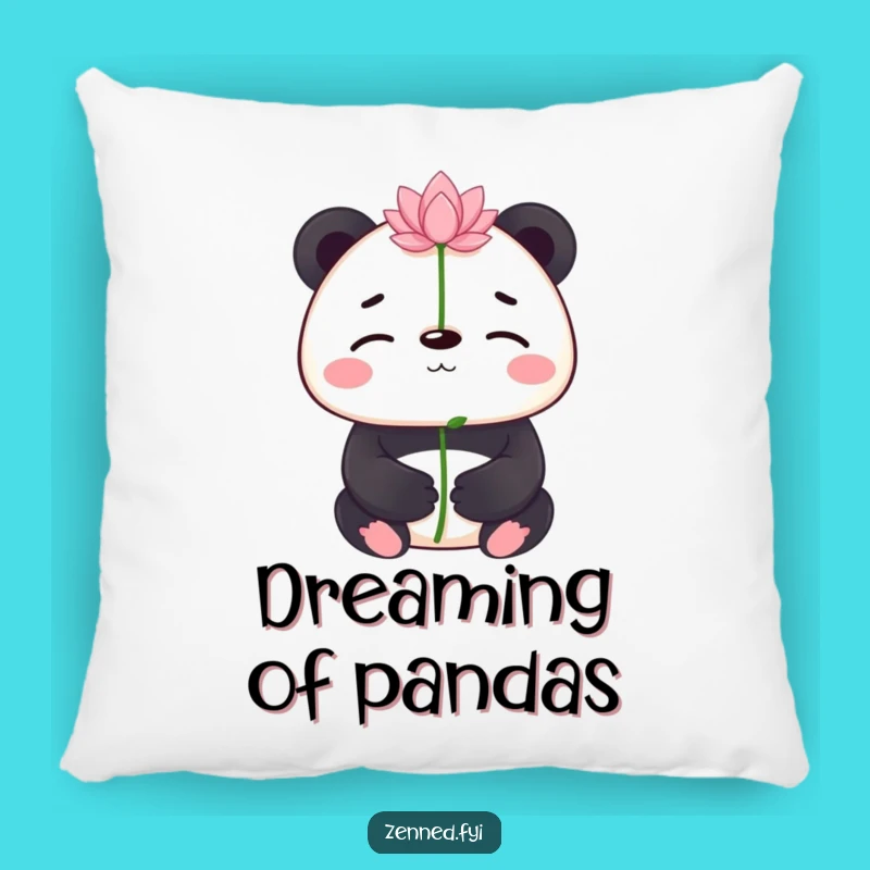 Funny Panda Lotus Pillow: Soft Comfort with a Balanced Laugh