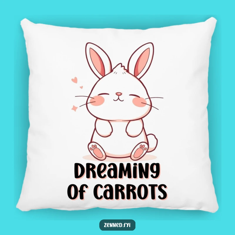 Funny Kawaii Bunny Pillow - Cozy Tranquil Cushion Gift