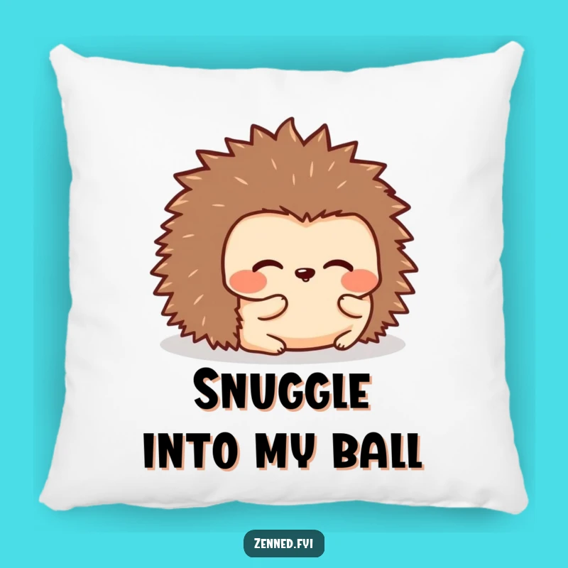 Funny Kawaii Hedgehog Rolling Pillow - Cozy Comfort with Rounded Humor