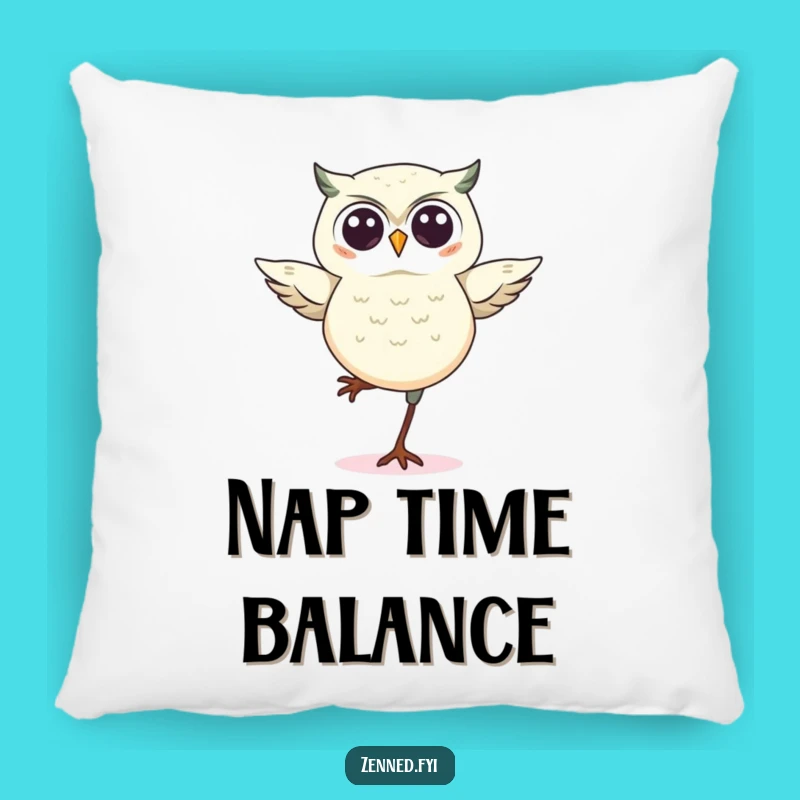 Funny Kawaii Owl Balance Pillow: Cozy & Cute Owl Cushion Gift