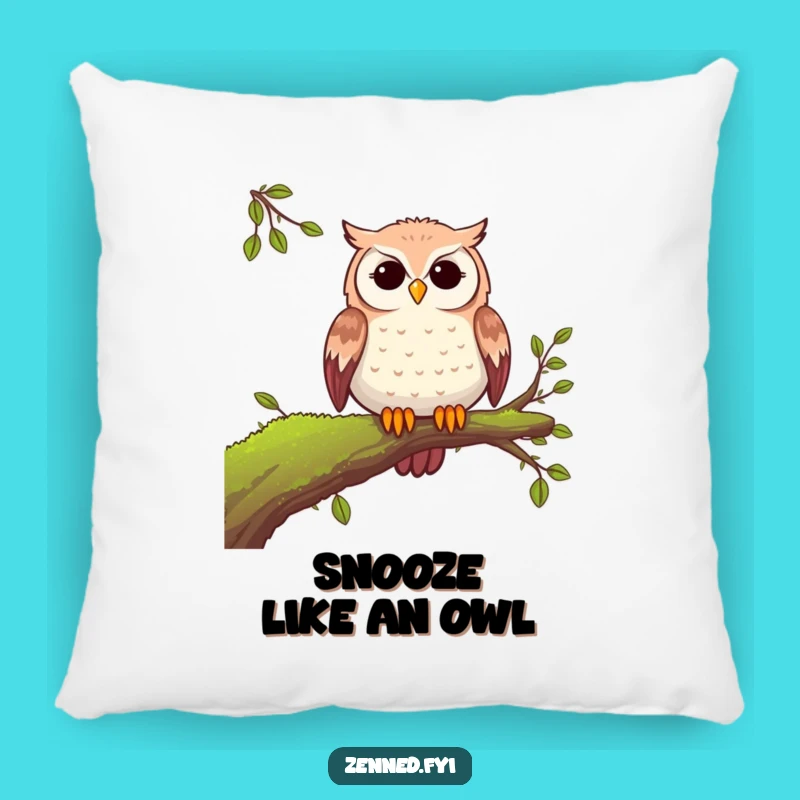 Funny Peaceful Owl Pillow: Cozy Comfort with Nature's Humor