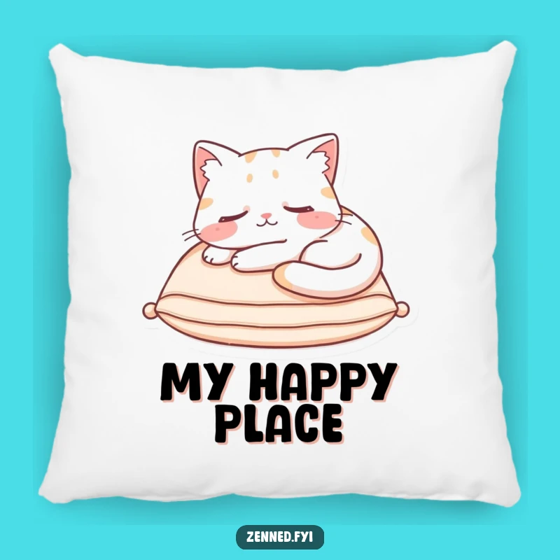 Funny Cat Nap Pillow: Cozy Content Sleeping Feline Cushion Gift