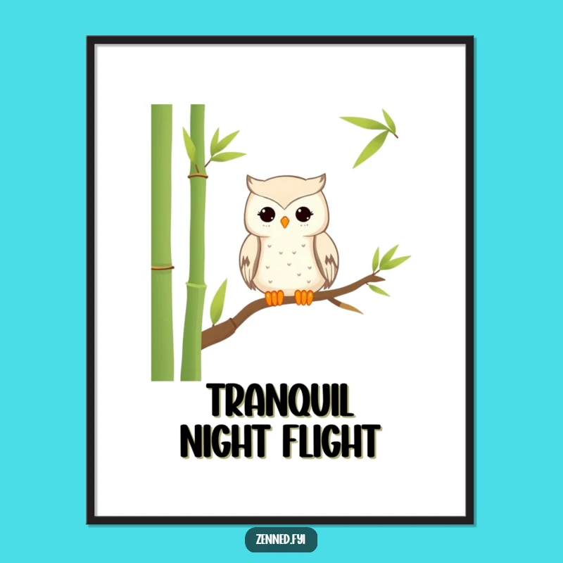 Funny Owl Zen Digital Print - Instant Hilarious Wisdom Art Download