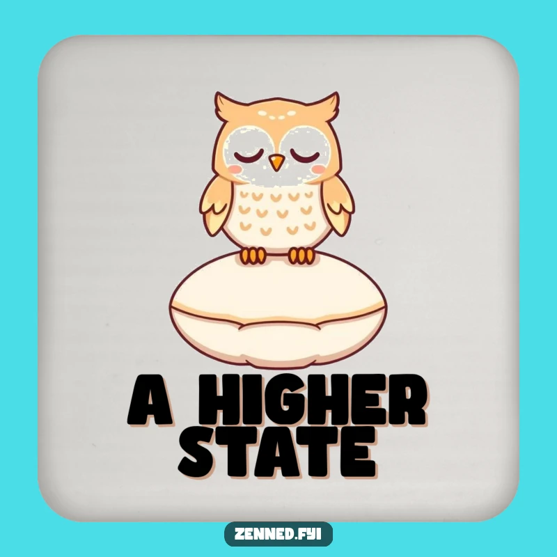 Funny Floating Owl Coaster - Protect Surfaces with Magic, Perfect Gift