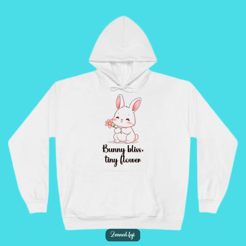 Funny Rabbit Flower Hoodie: Cozy Up in Gentle Woodland Comfort