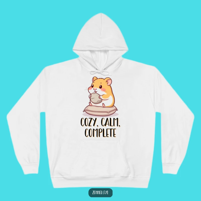 Funny Hamster Stone Hoodie - Cozy Contentment Wear, Gift Idea