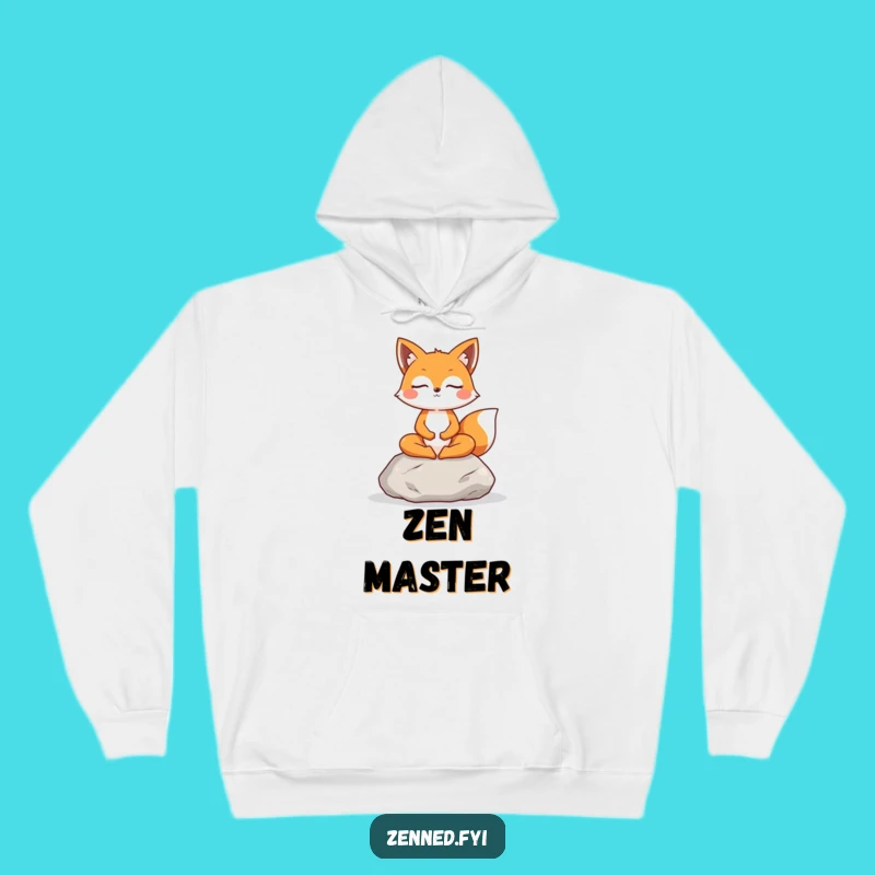 Cozy Funny Fox Meditation Hoodie: Wrap Yourself in Peaceful Vibes