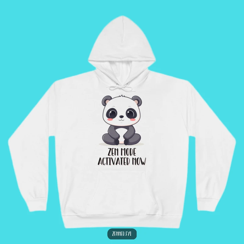 Cozy Funny Kawaii Panda Hoodie - Zen Vibes and Warm Comfort