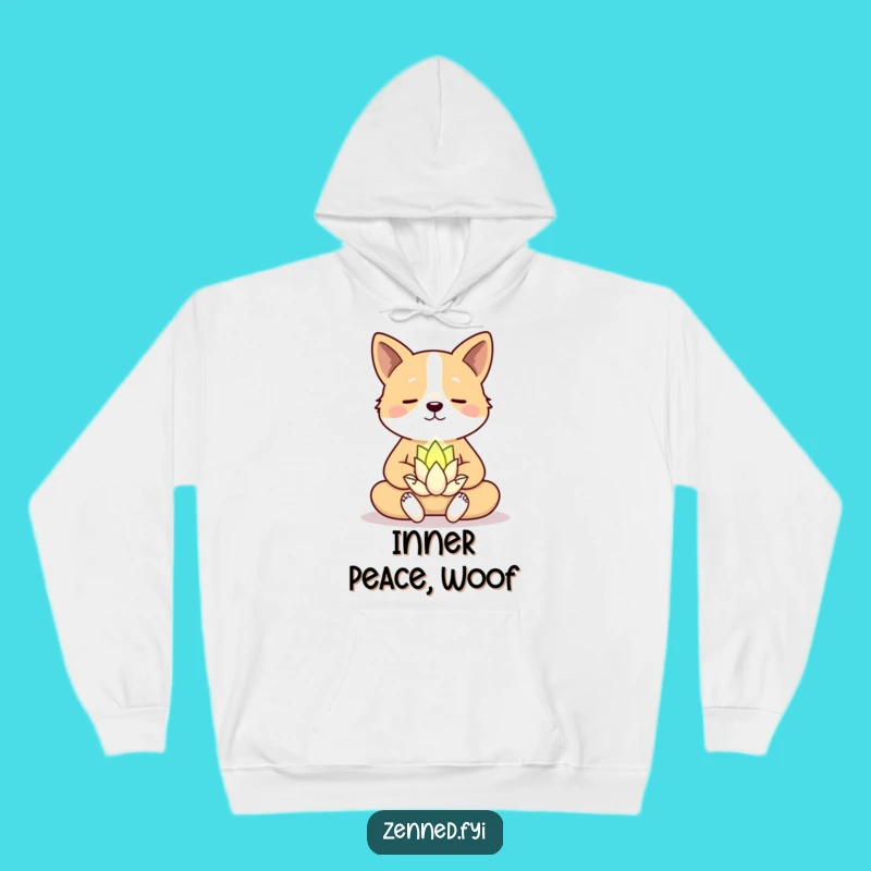 Funny Dog Zen Hoodie - Cozy & Hilarious Meditating Pooch Sweatshirt