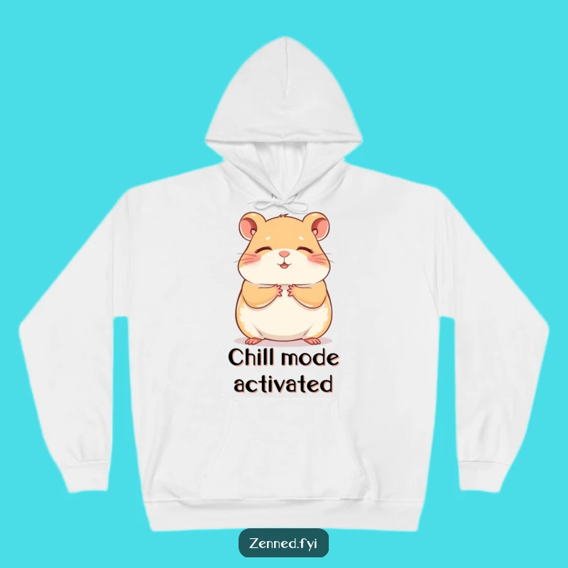 Funny Hamster Zen Hoodie: Cozy Meditation Humor Gift