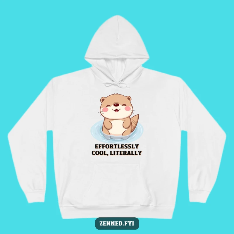 Funny Kawaii Otter Hoodie: Cozy Floating Animal, The Ultimate Relaxing Funny Gift