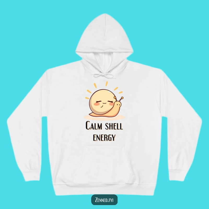 Funny Snail Calm Hoodie: Cozy Peaceful Slow-Paced Zen Gift