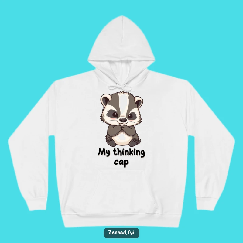 Funny Wise Badger Hoodie: Cozy Comfort for Deep Thinkers and Funny Gift Lovers