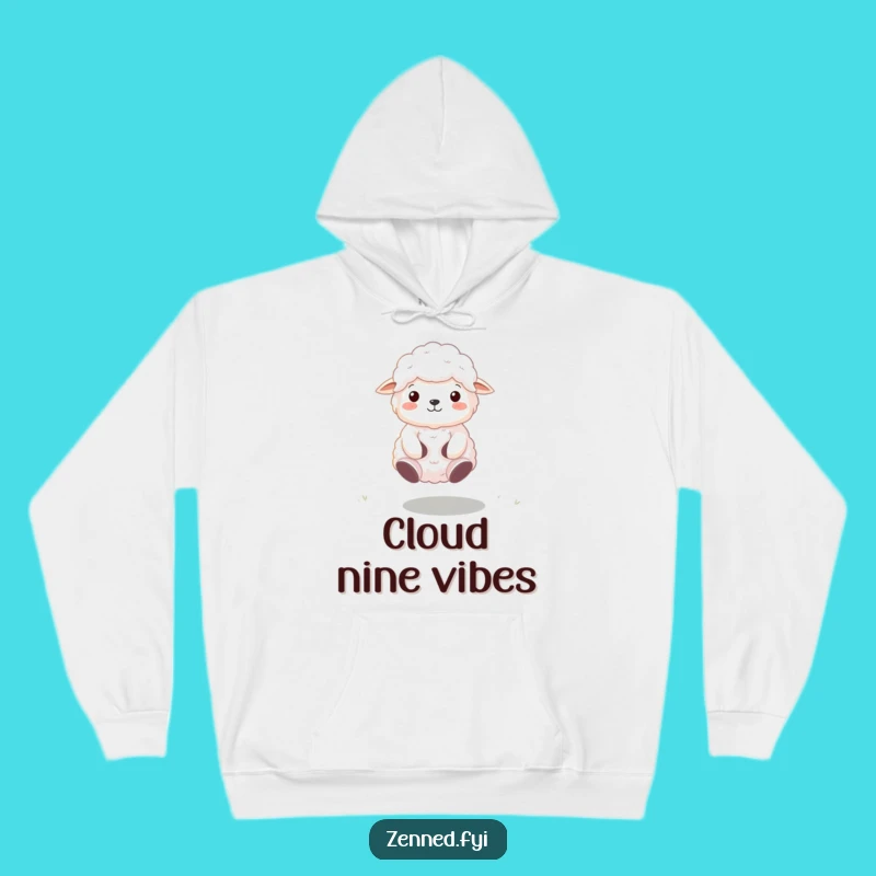 Funny Zen Sheep Hoodie: Cozy Floating Meditator, Comfortable and Hilarious Yoga Gift