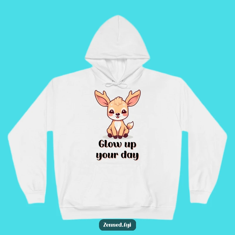 Cozy Funny Kawaii Deer Hoodie - Warmth and Whimsy Wrapped in Light