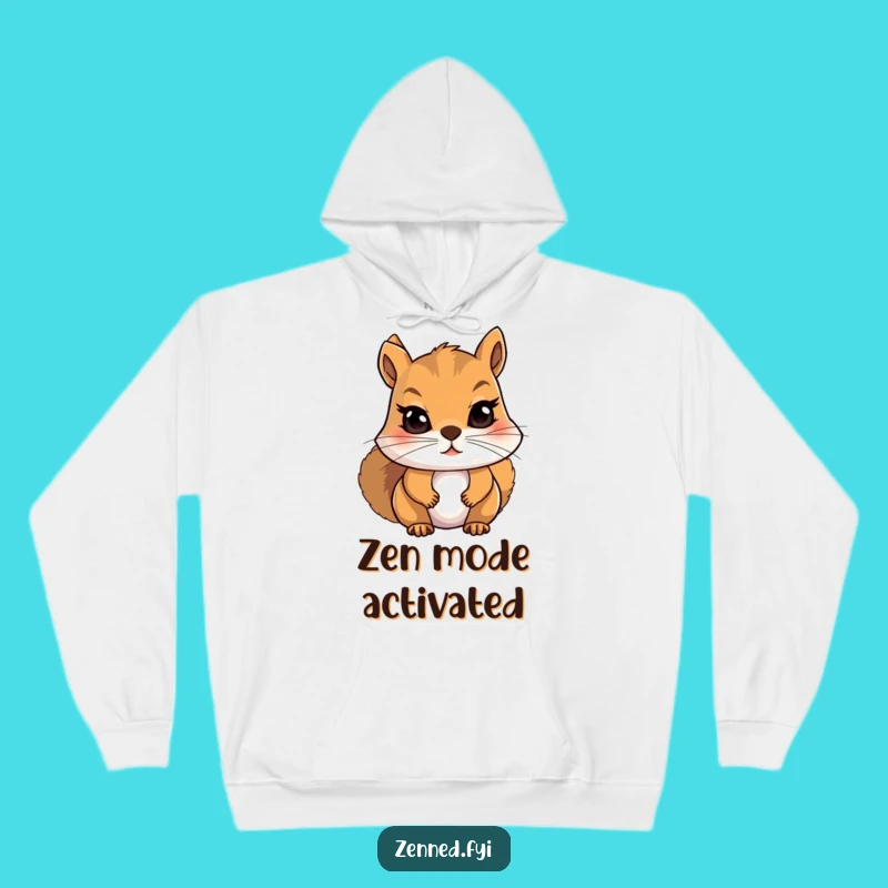 Funny Squirrel Cozy Hoodie: Warm, Humorous Gift for Stress Relief