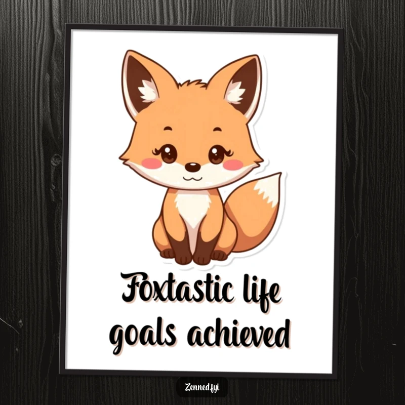Funny Free Printable Fox Wall Art featuring a curious fox with a gentle, focused gaze, perfect for whimsical decor.