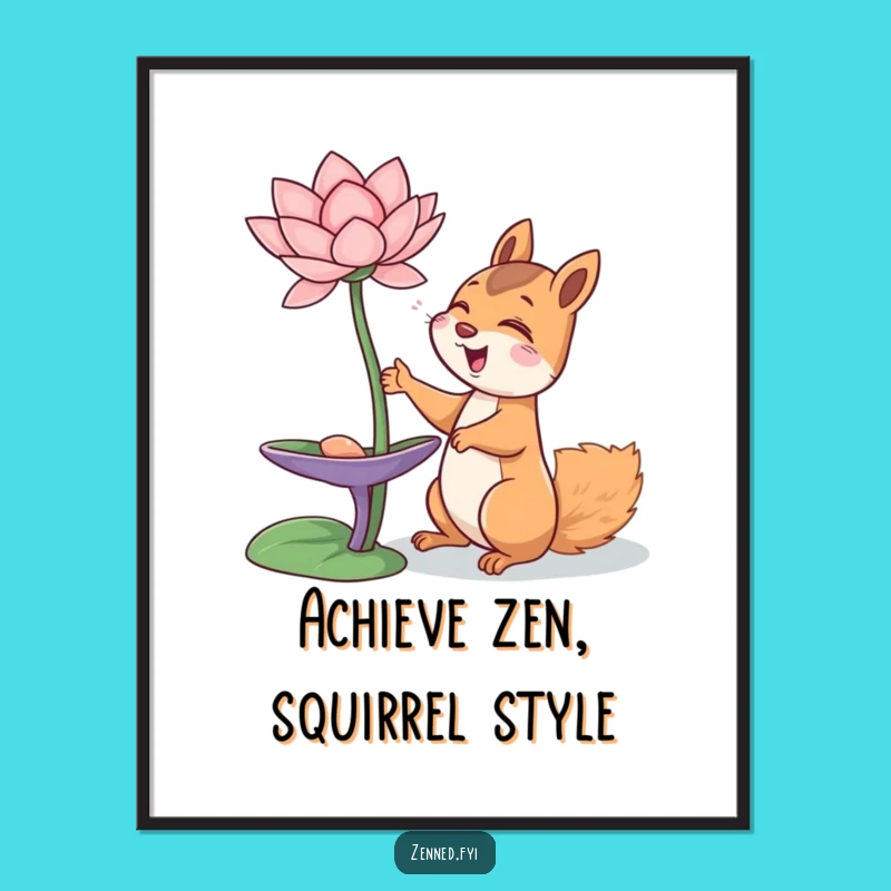 Free Printable Squirrel Wall Art: Giggling Joy Decor, Whimsical Animal Art, Funny DIY Gift