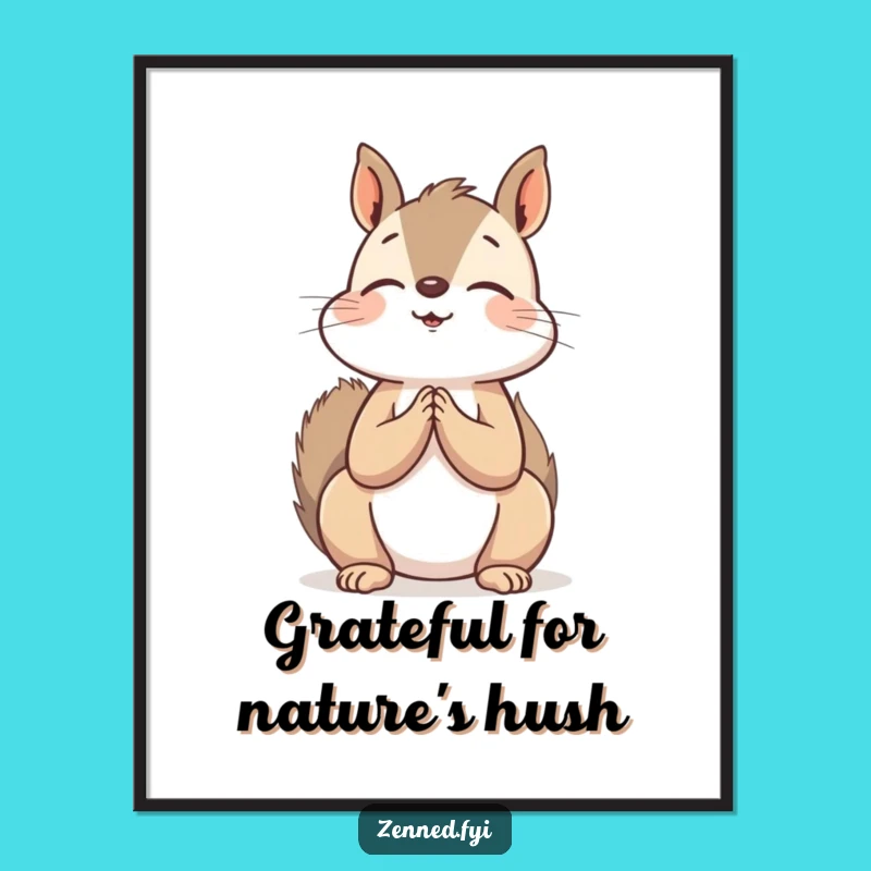 Funny Free Printable Squirrel Wall Art: Peaceful Downloadable Decor for Your Home