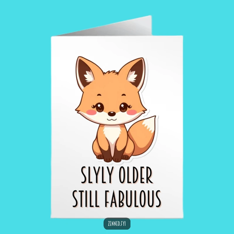 Free Printable Fox Birthday Card: Funny Downloadable Gift for Animal Lovers