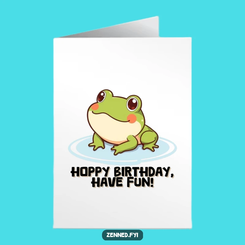 Free Printable Funny Frog Birthday Card - Relaxing Downloadable Gift for a Chill Celebration