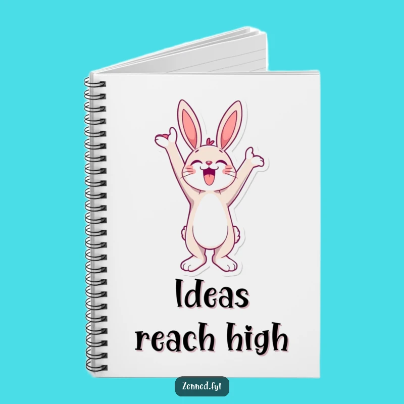 Funny Bunny Stretch Notebook: Jubilant Skyward Bound Joy Journal Gift