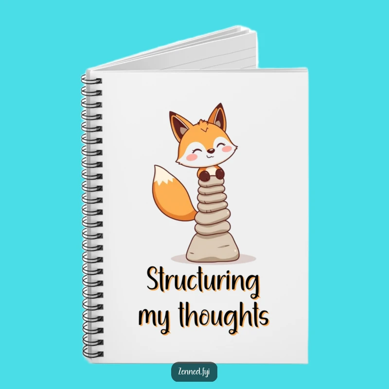 Funny Fox Balance Journal - Notes on Patience and Focus, Perfect Humorous Gift