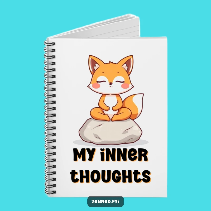 Funny Fox Meditation Notebook: Journal Your Thoughts with Natural Charm