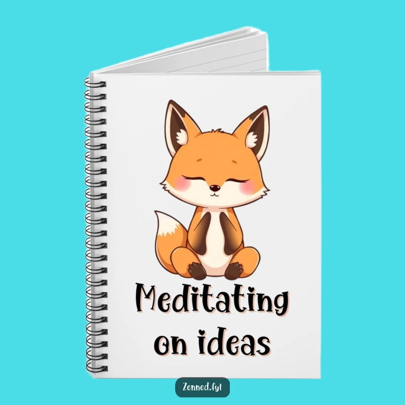 Funny Fox Zen Notebook: Capture Your Calm Thoughts