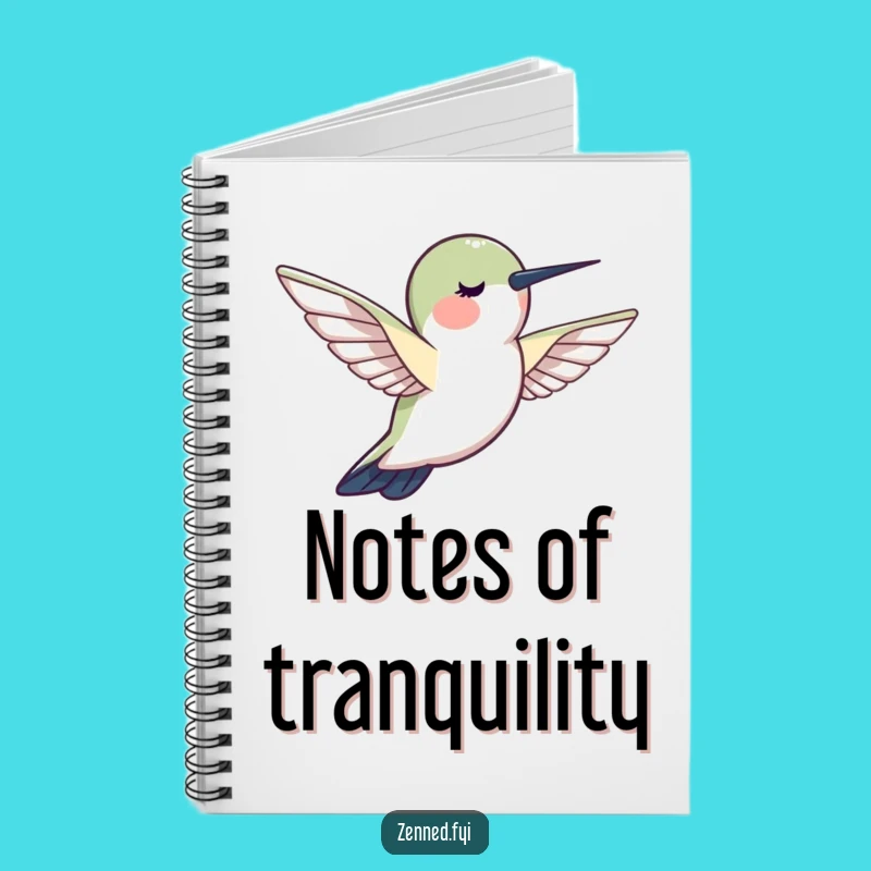 Funny Hummingbird Calm Notebook: Peaceful Zen Journal for Tranquil Thoughts